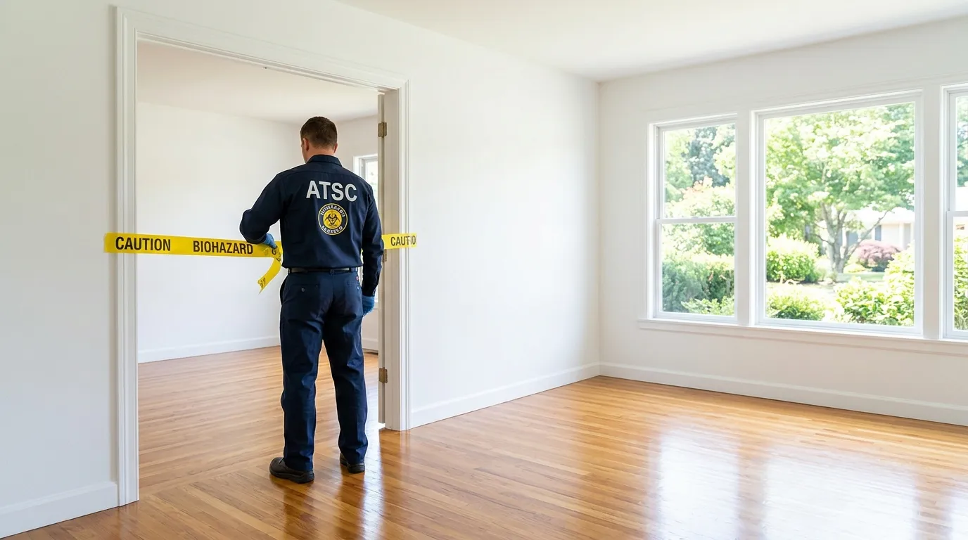 Certified biohazard cleanup crew performing Crime Scene Cleanup in Belle Harbor